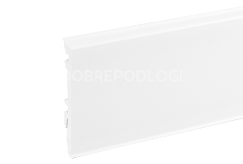 Listwa PVC MASTERLINE 8cm (220x8x1,7cm) Biały RAL 9003 Mat