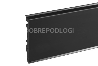 Listwa PVC MASTERLINE 8cm (220x8x1,7cm) Czarny RAL 9005 Mat