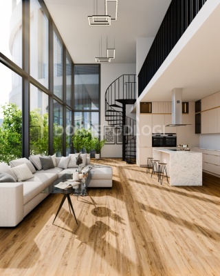 Panel mineralny SPC - Dąb Złoty (2,38m2 w kartonie - PODANA CENA ZA M2)