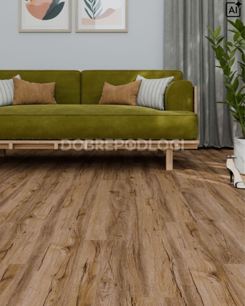 Panel mineralny SPC - Dąb Złoty (2,38m2 w kartonie - PODANA CENA ZA M2)