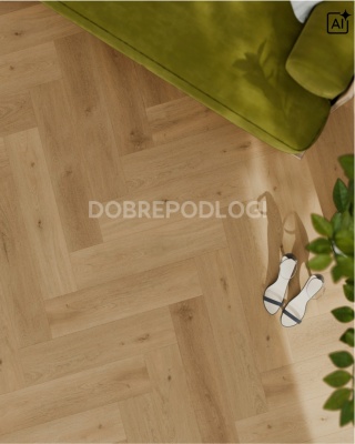 Panel mineralny SPC - Jodełka - Dąb Pasieczny (1,76m2 w kartonie - PODANA CENA ZA M2)