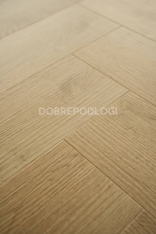 Panel mineralny SPC - Jodełka - Naturalny Dąb Bielony (1,76m2 w kartonie - PODANA CENA ZA M2)
