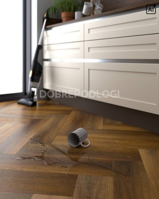Panel mineralny SPC - Jodełka - Szlachetny Dąb (1,76m2 w kartonie - PODANA CENA ZA M2)