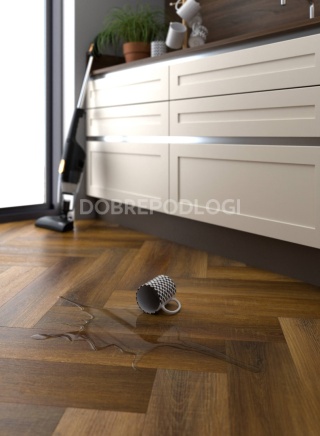 Panel mineralny SPC - Jodełka - Szlachetny Dąb (1,76m2 w kartonie - PODANA CENA ZA M2)